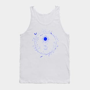 Blue Sun&Moon Tank Top